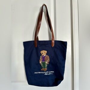 Polo Bear Ralph Lauren Canvas Tote ✨🧸
